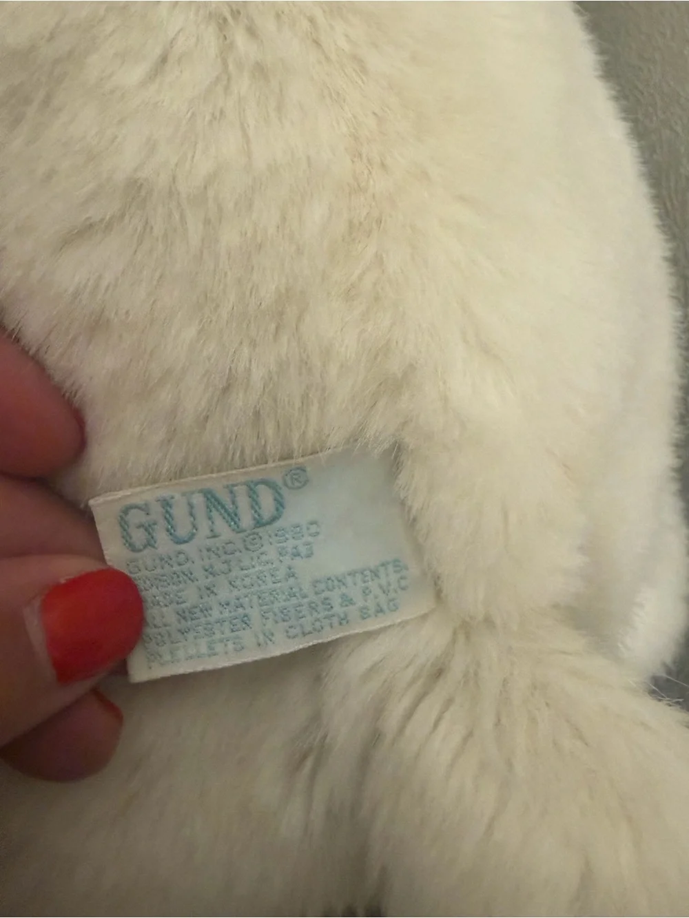 Classic GUND PLATINUM Edition White POLAR BEAR SNUFFLES 12